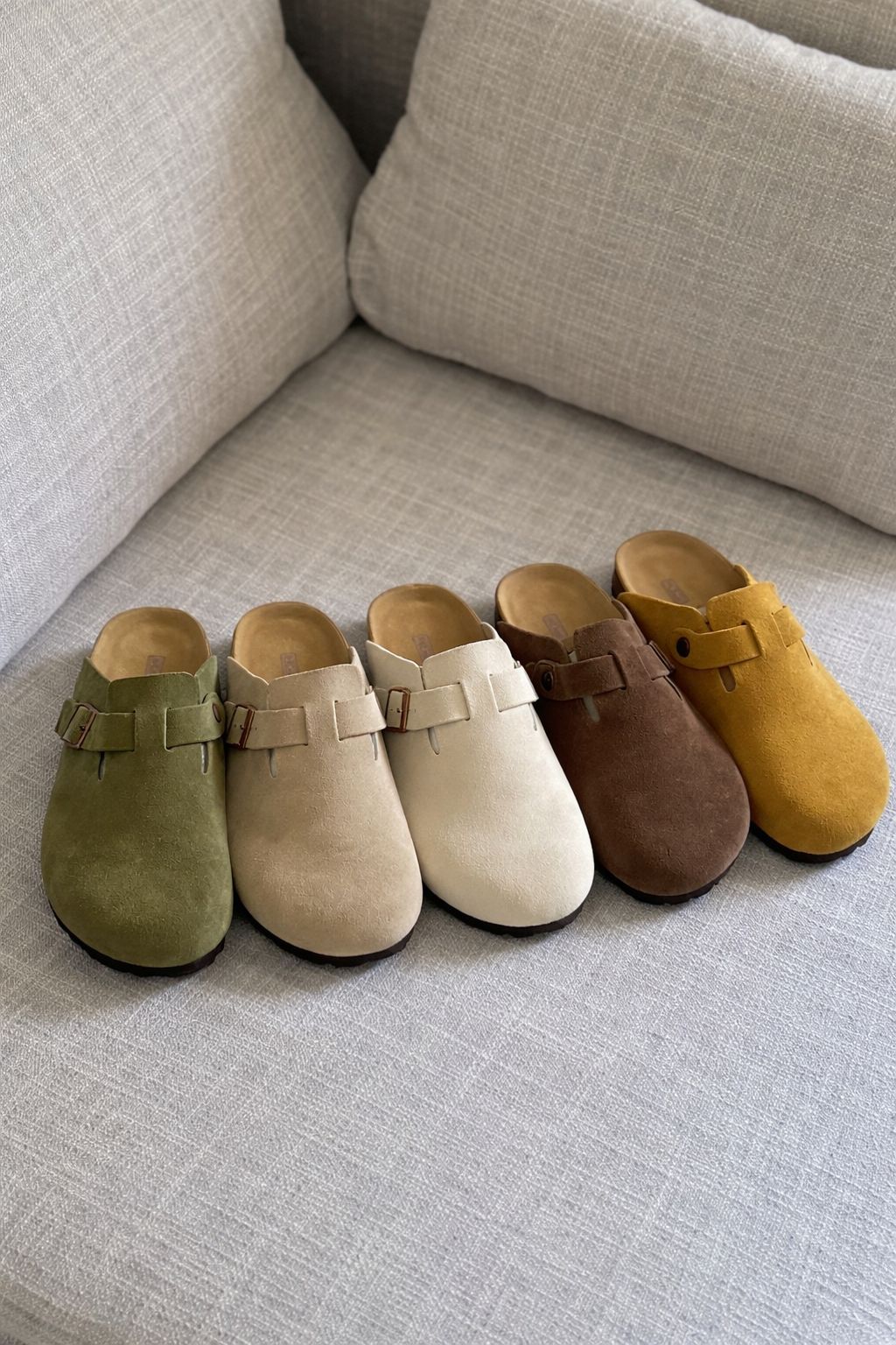 Unisex-Retro-Clogs mit weichem Korkfußbett und verstellbarem Riemen