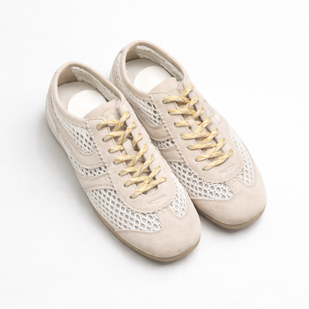 Retro-Ledersneaker für Damen — Bequeme Freizeitschuhe