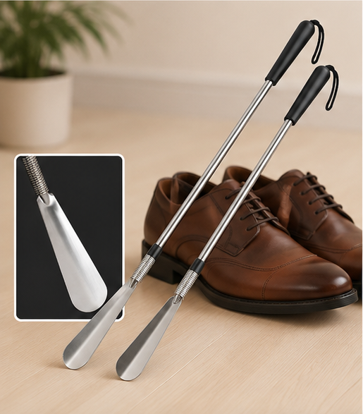 Long Handle Stainless Steel Shoe Horn