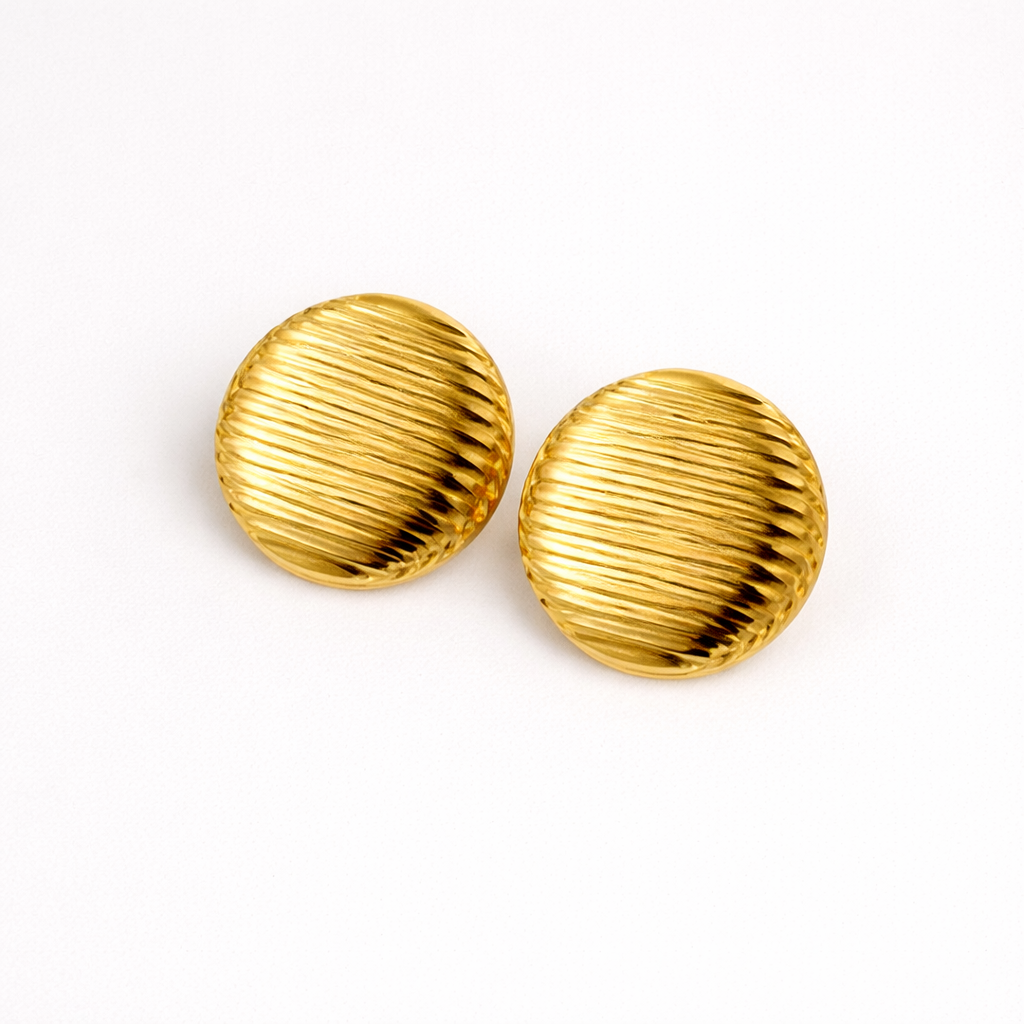 Pendientes de acero inoxidable modernos para mujer