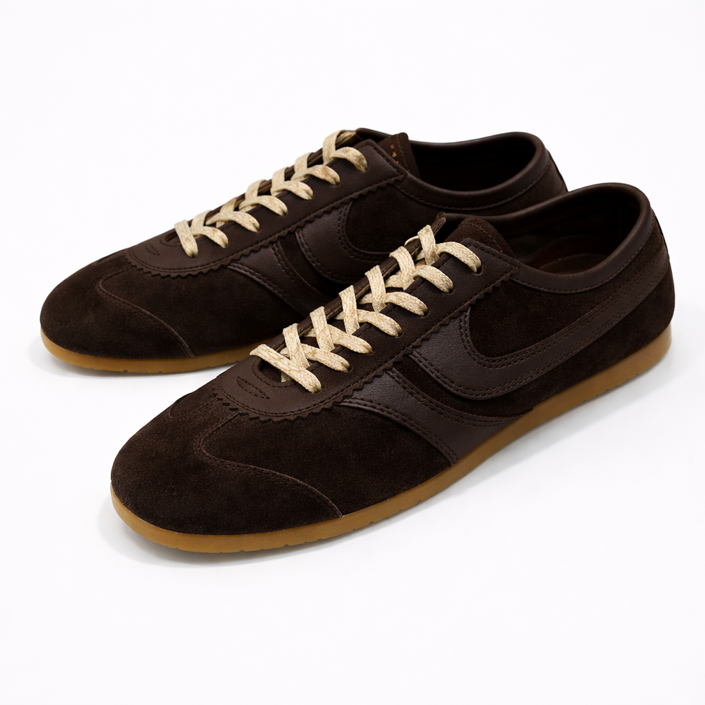 Retro-Ledersneaker für Damen — Bequeme Freizeitschuhe