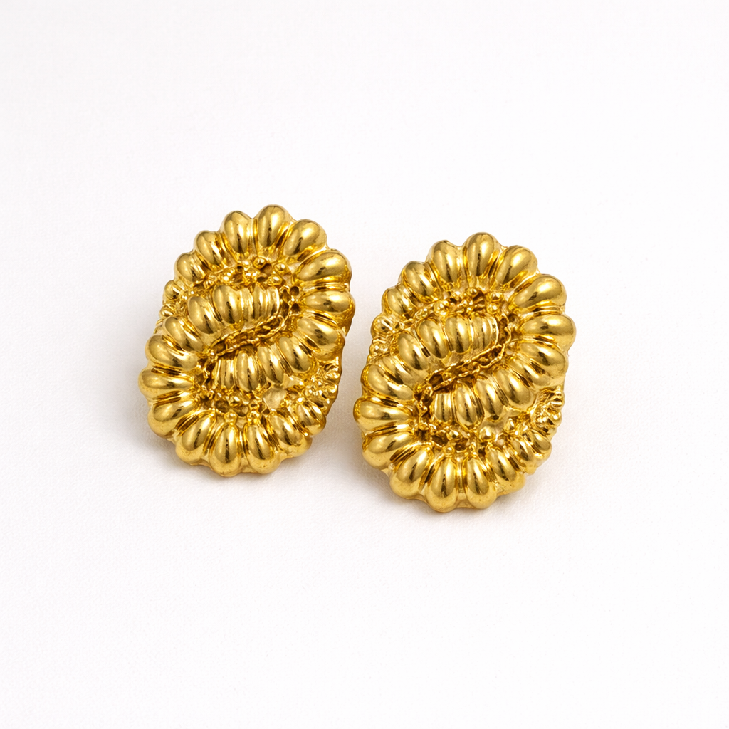 Pendientes de acero inoxidable modernos para mujer