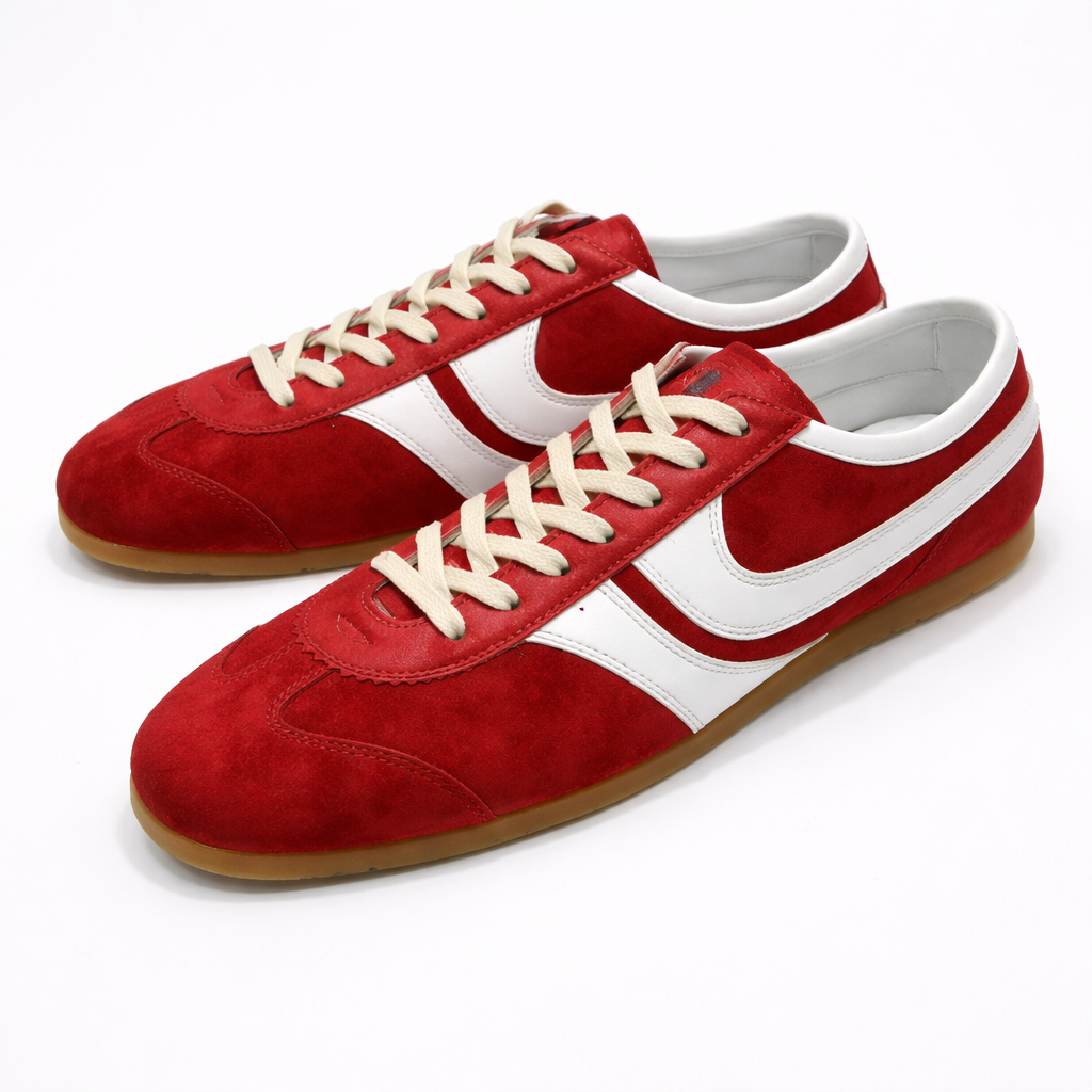 Retro-Ledersneaker für Damen — Bequeme Freizeitschuhe