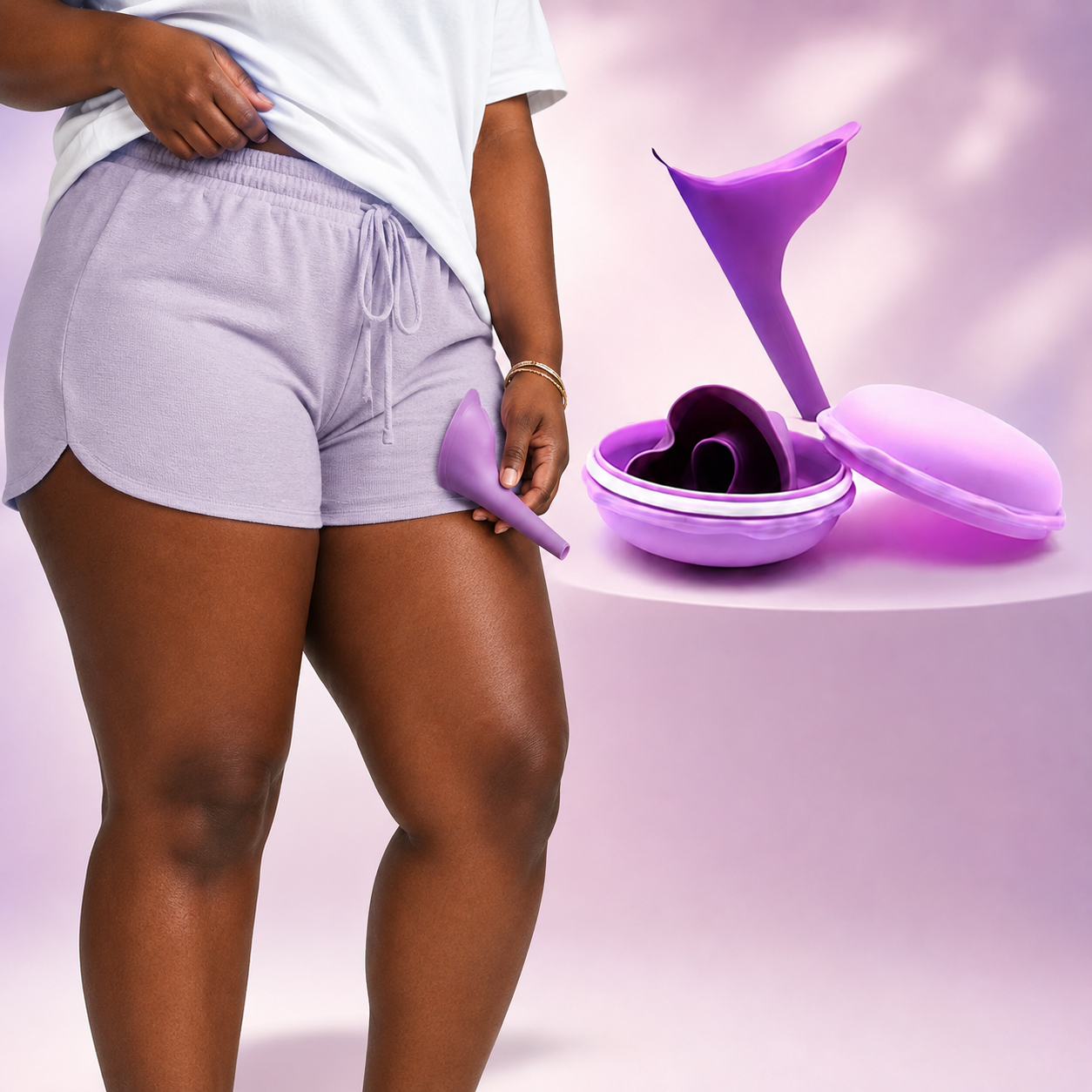 Women’s Portable Silicone Urination Device