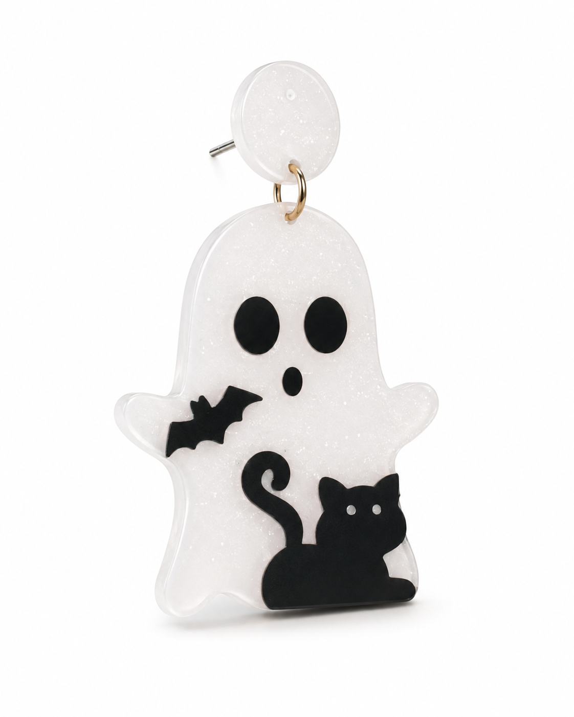 Cute Ghost Acrylic Earrings