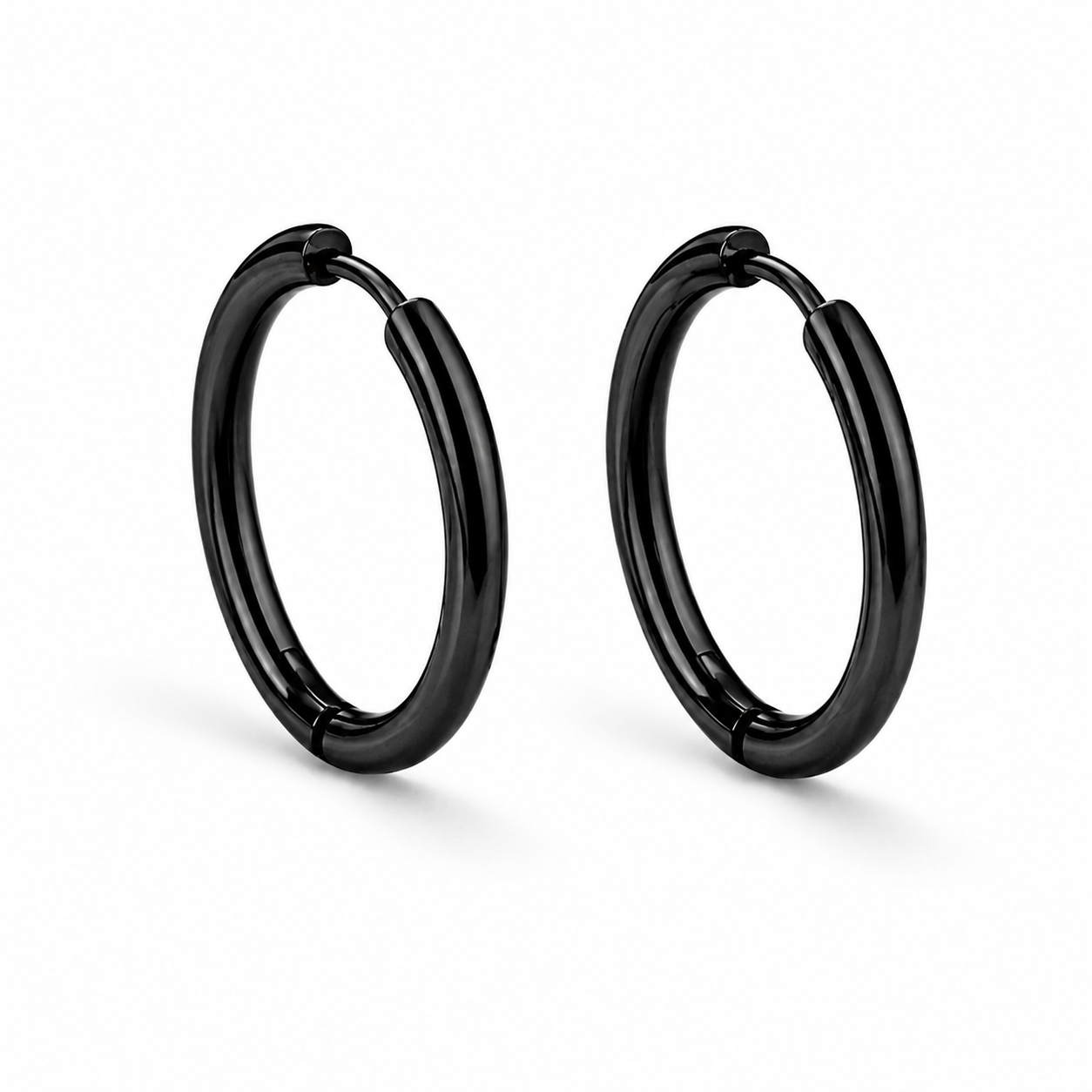 Minimalist Stainless Steel Hoop Earrings Set
