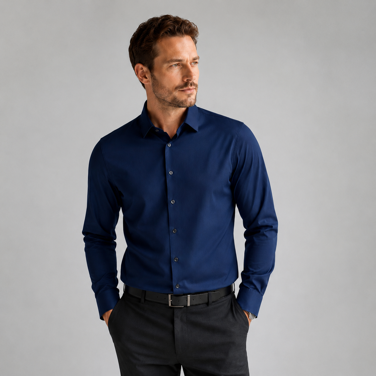 Men’s Smart Casual Dress Shirt