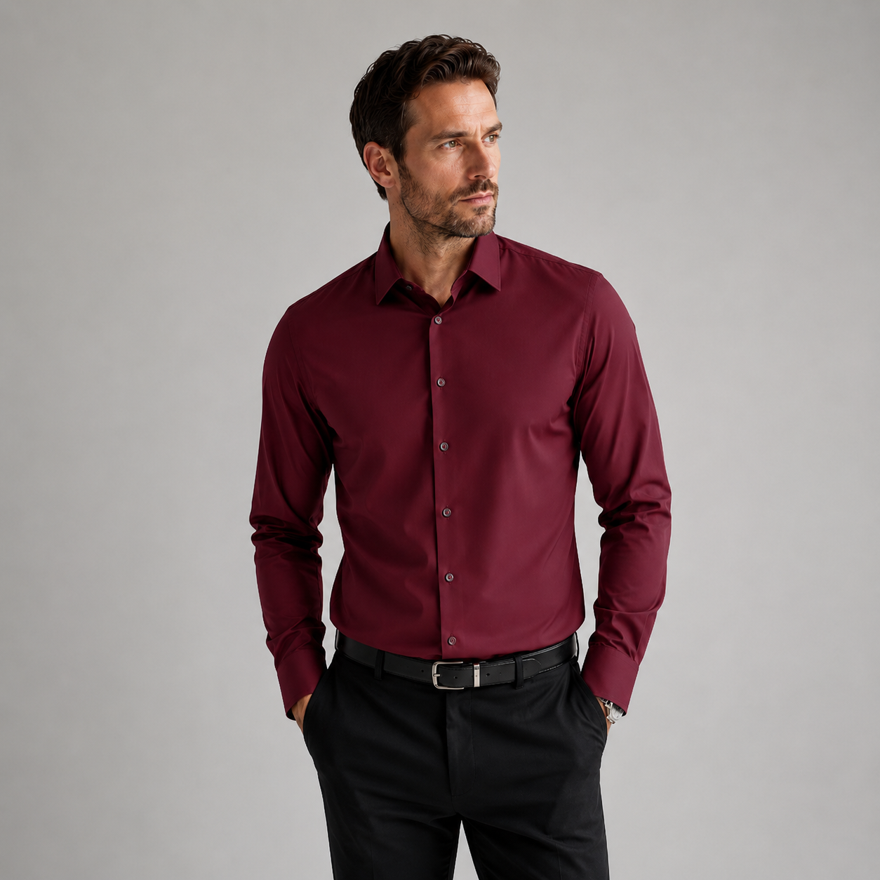 Men’s Smart Casual Dress Shirt
