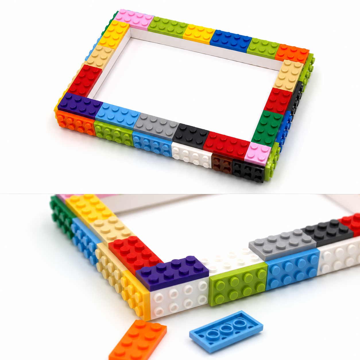 Colorful DIY Building Block Photo Frame