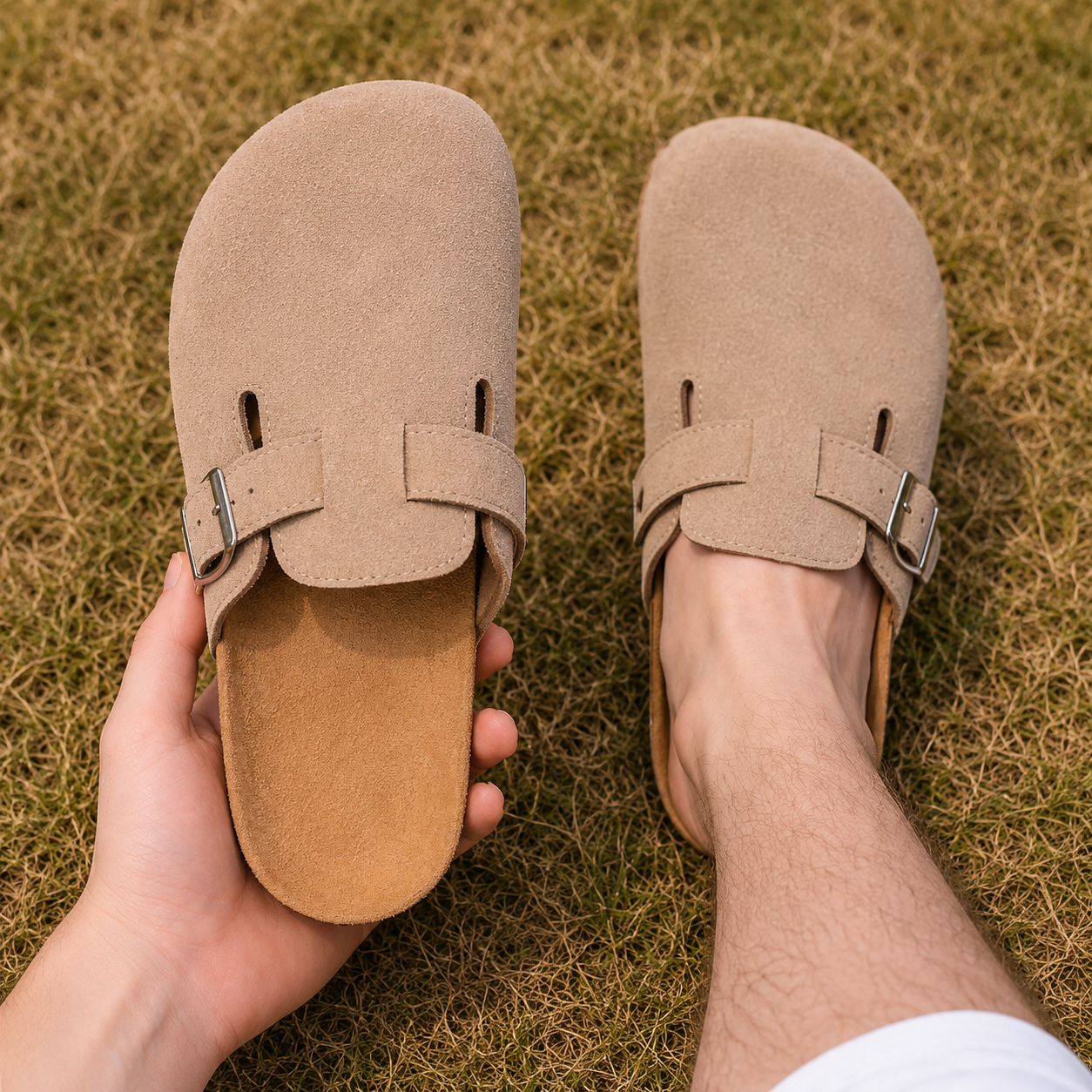 Unisex Retro Cork Comfort Clogs