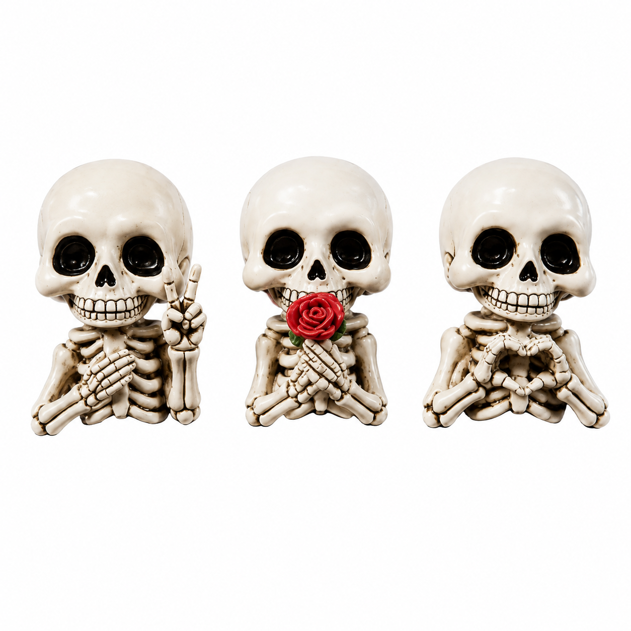 3-Piece Skull Car Air Vent Decor Clips