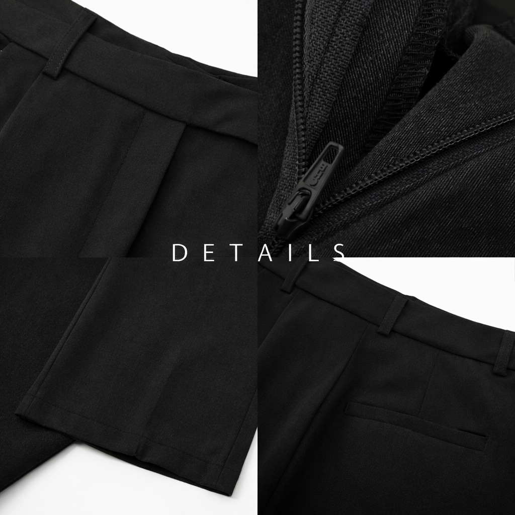 Elegant Women’s High-Waisted Straight-Leg Pants