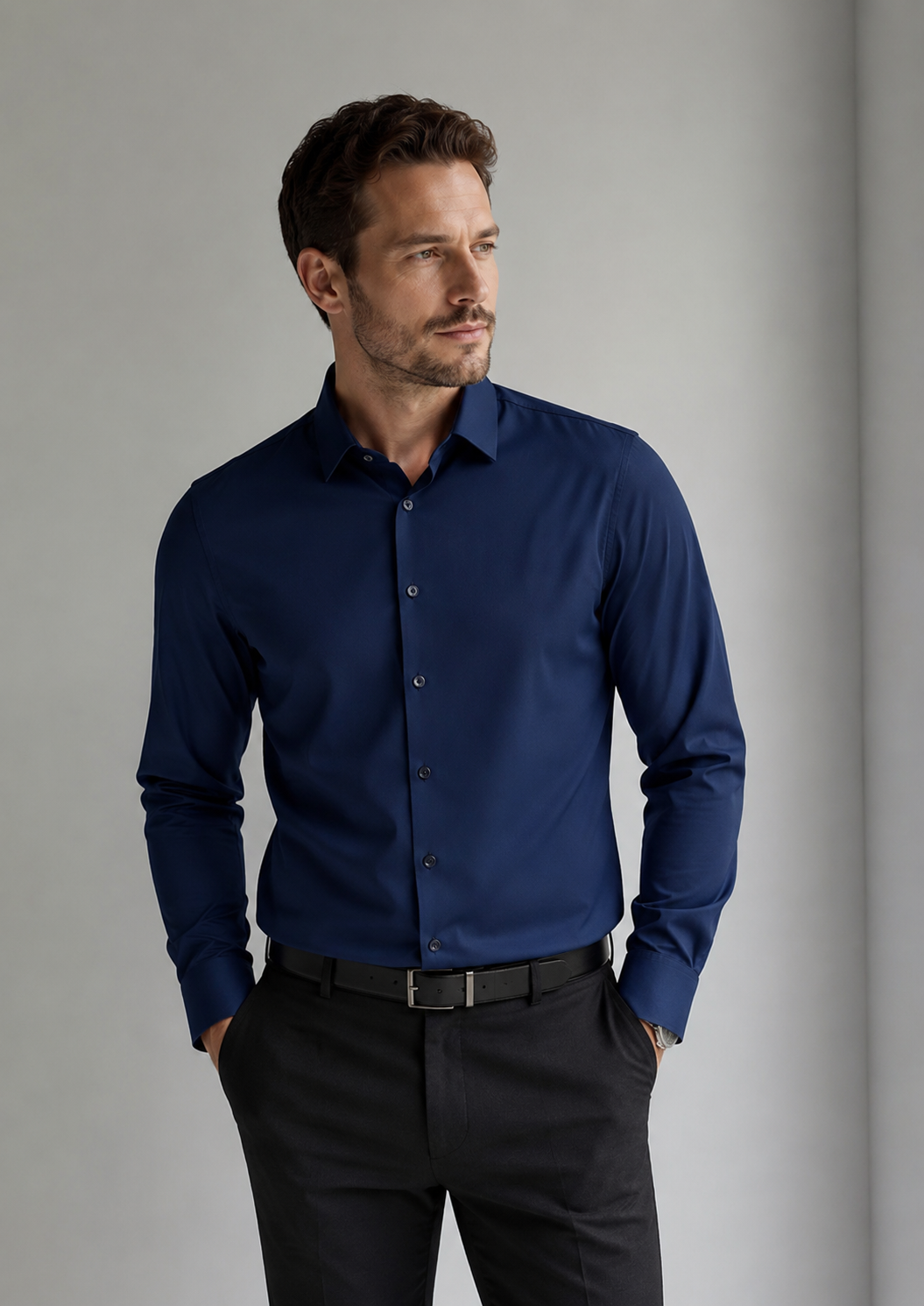 Men’s Smart Casual Dress Shirt