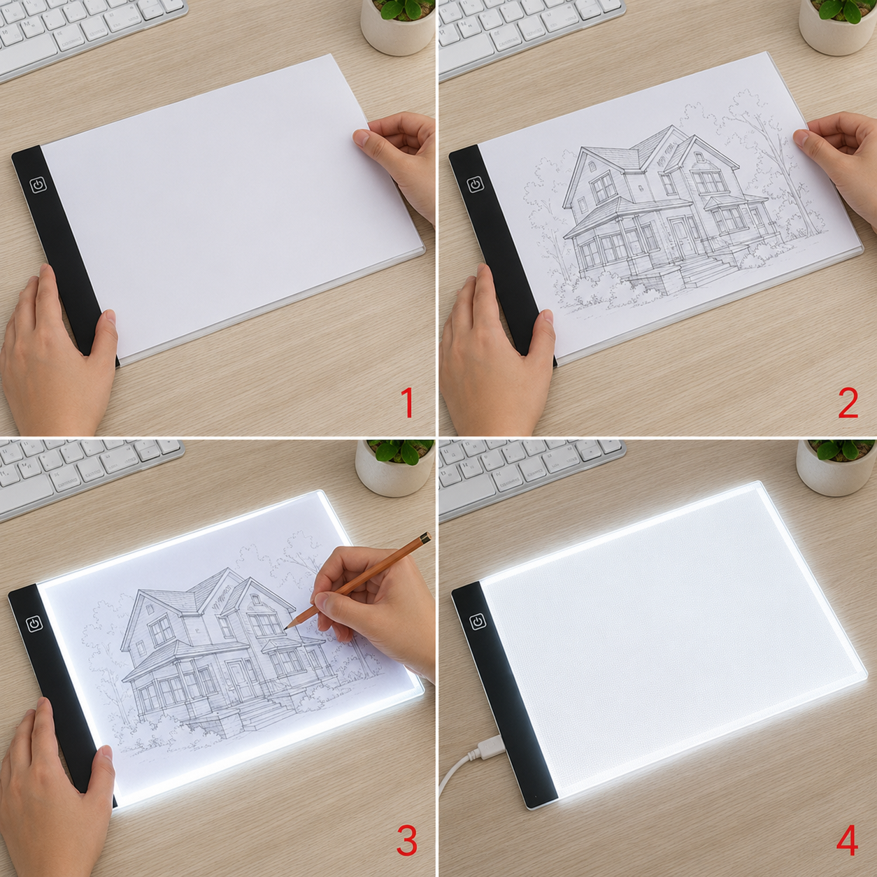 Dimmable LED Drawing Board