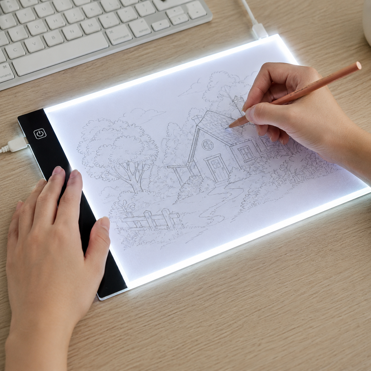 Dimmable LED Drawing Board