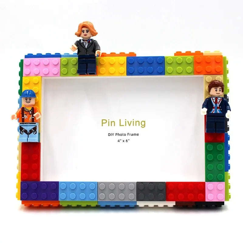 Colorful DIY Building Block Photo Frame