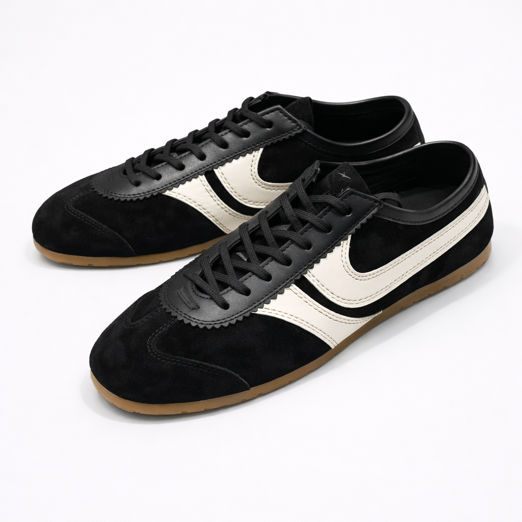 Retro-Ledersneaker für Damen — Bequeme Freizeitschuhe