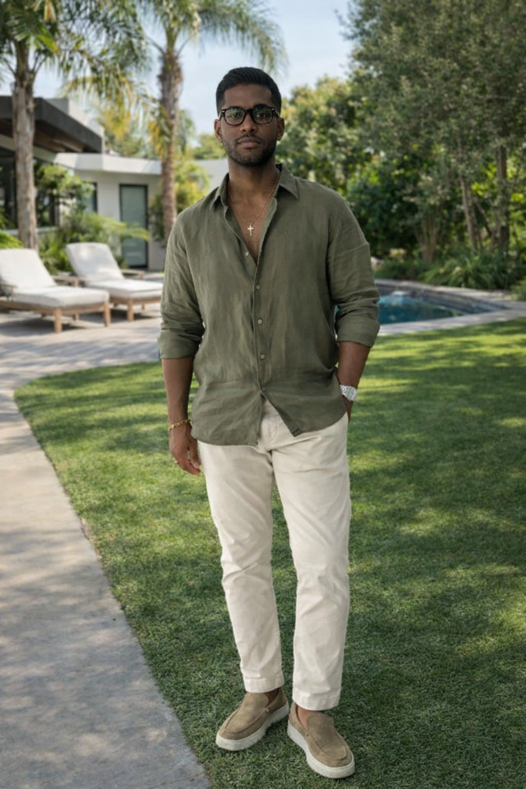 Men’s Solid Casual Shirt